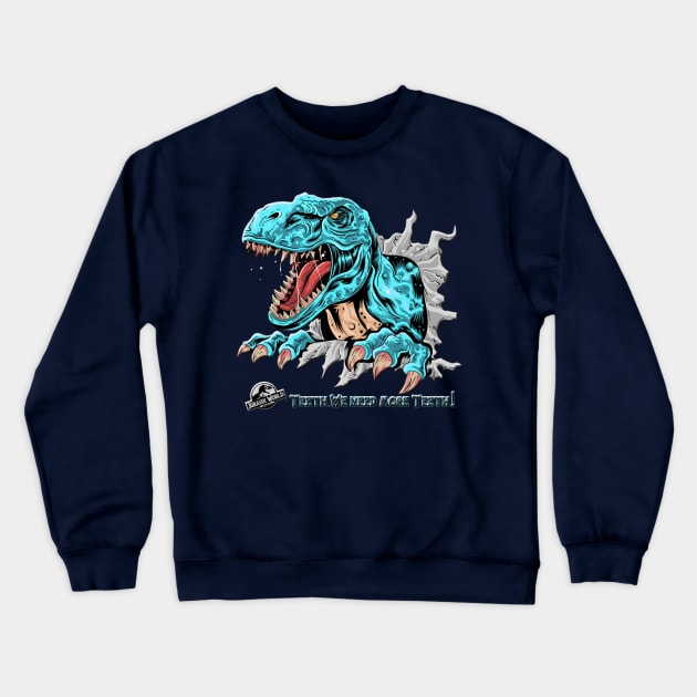 Blue Raptor Crewneck Sweatshirt by Digitanim8tor